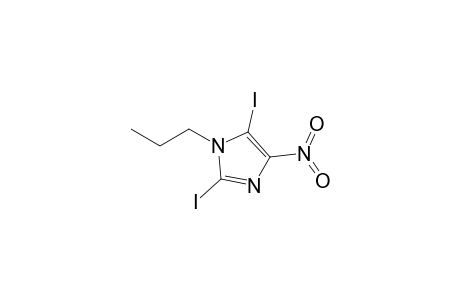 2,5-bis(iodanyl)-4-nitro-1-propyl-imidazole