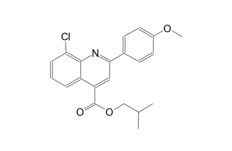 4-quinolinecarboxylic acid, 8-chloro-2-(4-methoxyphenyl)-, 2-methylpropyl ester