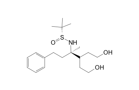 (RS,3R)-N-tert-Butylsulfinyl-1-hydroxyl-3-(2'-hydroxyethyl)-4-methyl-6-phenylhex-4-amine