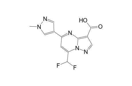 pyrazolo[1,5-a]pyrimidine-3-carboxylic acid, 7-(difluoromethyl)-5-(1-methyl-1H-pyrazol-4-yl)-