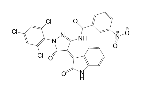 benzamide, N-[(4Z)-4-(1,2-dihydro-2-oxo-3H-indol-3-ylidene)-4,5-dihydro-5-oxo-1-(2,4,6-trichlorophenyl)-1H-pyrazol-3-yl]-3-nitro-