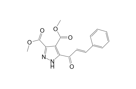 1H-Pyrazole-3,4-dicarboxylic acid, 5-(1-oxo-3-phenyl-2-propenyl)-, dimethyl ester, (E)-