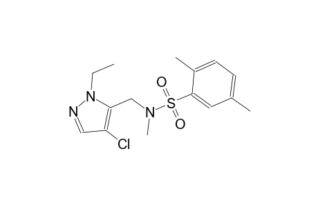 benzenesulfonamide, N-[(4-chloro-1-ethyl-1H-pyrazol-5-yl)methyl]-N,2,5-trimethyl-