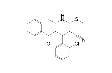 3-pyridinecarbonitrile, 5-benzoyl-4-(2-chlorophenyl)-1,4-dihydro-6-methyl-2-(methylthio)-