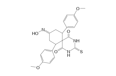 7,11-Di(4-methoxyphenyl)-3-thioxo-9-hydroxyimino-2,4-diazaspiro[5.5]undecane-1,5-dione