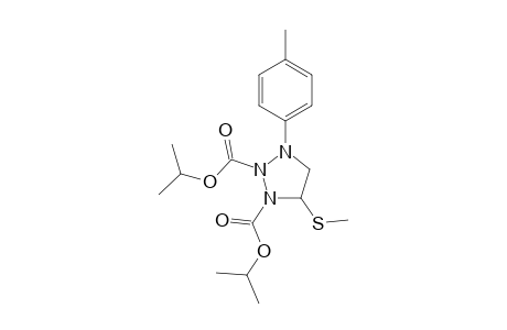 3-(4-Methylphenyl)-5-(methylthio)triazolidine-1,2-dicarboxylic acid dipropan-2-yl ester