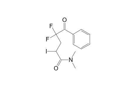 4,4-bis(fluoranyl)-2-iodanyl-N,N-dimethyl-5-oxidanylidene-5-phenyl-pentanamide
