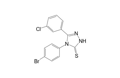4-(4-Bromophenyl)-5-(3-chlorophenyl)-2,4-dihydro-3H-1,2,4-triazole-3-thione