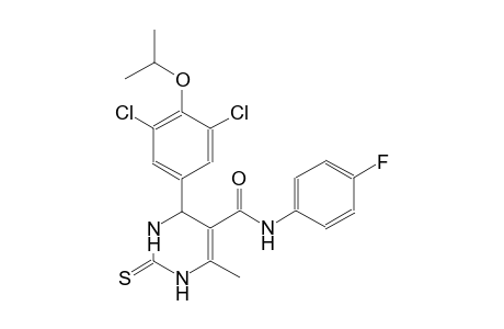 4-(3,5-dichloro-4-isopropoxyphenyl)-N-(4-fluorophenyl)-6-methyl-2-thioxo-1,2,3,4-tetrahydro-5-pyrimidinecarboxamide