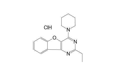 2-ethyl-4-(1-piperidinyl)[1]benzofuro[3,2-d]pyrimidine hydrochloride