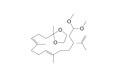 2-[(3E,7E,11R)-11-(2,2-dimethoxyethyl)-4,8,12-trimethyl-trideca-3,7,12-trienyl]-2-methyl-1,3-dioxolane