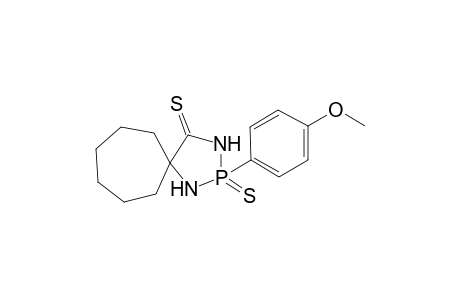 2-(p-Methoxyphenyl)-2,4-dithia-1,3,2-diazaphospholidine-5,1'-spirocycloheptane