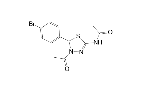 N-[4-acetyl-5-(4-bromophenyl)-4,5-dihydro-1,3,4-thiadiazol-2-yl]acetamide