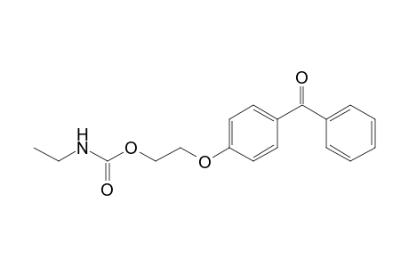 2-(4-benzoylphenoxy)ethyl N-ethylcarbamate
