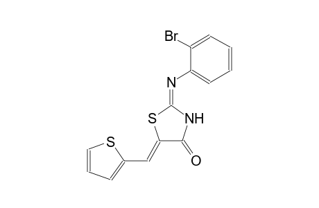 (2E,5Z)-2-[(2-bromophenyl)imino]-5-(2-thienylmethylene)-1,3-thiazolidin-4-one