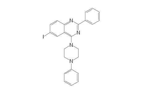 2-(Phenyl)-4-(4-phenylpiperazin-1-yl)-6-iodoquinazoline