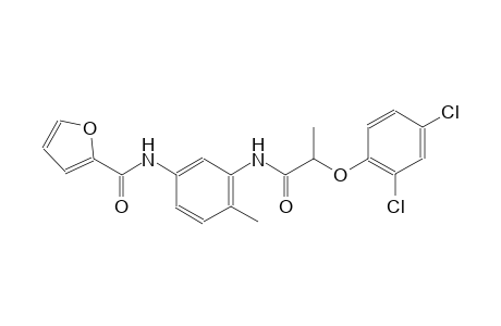N-(3-{[2-(2,4-dichlorophenoxy)propanoyl]amino}-4-methylphenyl)-2-furamide