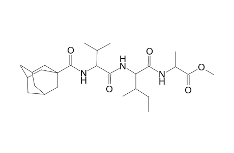Methyl 2-([2-((2-[(1-adamantylcarbonyl)amino]-3-methylbutanoyl)amino)-3-methylpentanoyl]amino)propanoate