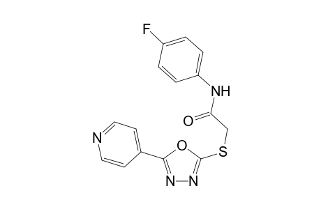 Acetamide, N-(4-fluorophenyl)-2-[[5-(4-pyridinyl)-1,3,4-oxadiazol-2-yl]thio]-