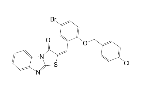 (2E)-2-{5-bromo-2-[(4-chlorobenzyl)oxy]benzylidene}[1,3]thiazolo[3,2-a]benzimidazol-3(2H)-one