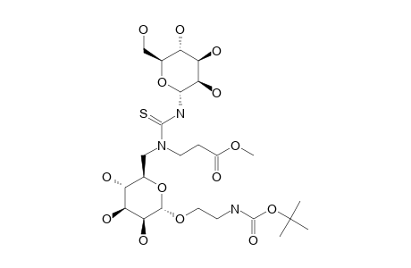#10;2-TERT.-BUTYLOXYCARBONYLAMIDOETHYL-6-DEOXY-6-N-[(ALPHA-D-MANNOPYRANOSYL)-THIOCARBAMOYL]-N-[2-(METHOXYCARBONYL)-ETHYL]-AMINO-ALPHA-D-MANNOPYRANOSID