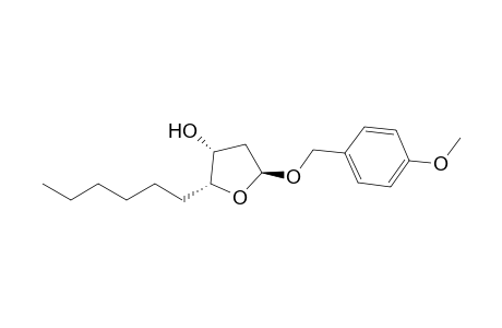 (2R,3R,5S)-2-hexyl-5-p-anisyloxy-tetrahydrofuran-3-ol