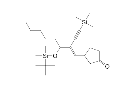 3-[(E)-[1-[2-[1-[[(1,1-Dimethylethyl)dimethylsilyl]oxy]hexyl]-4-(trimethylsilyl)-1-buten-3-yn]yl]]cyclopentanone