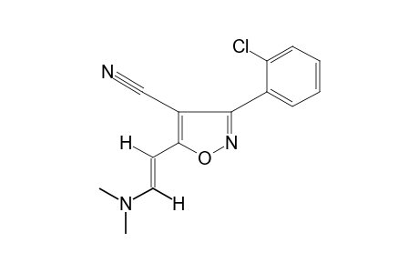 trans-3-(o-CHLOROPHENYL)-5-[2-(DIMETHYLAMINO)VINYL]-4-ISOXAZOLECARBONITRILE