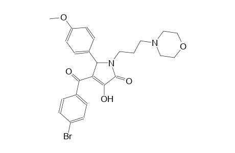 4-(4-bromobenzoyl)-3-hydroxy-5-(4-methoxyphenyl)-1-[3-(4-morpholinyl)propyl]-1,5-dihydro-2H-pyrrol-2-one