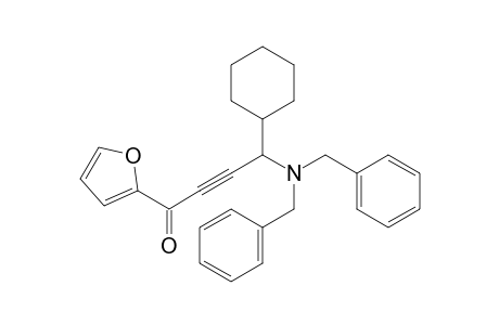 4-Cyclohexyl-4-(dibenzylamino)-1-(2-furyl)but-2-yn-1-one