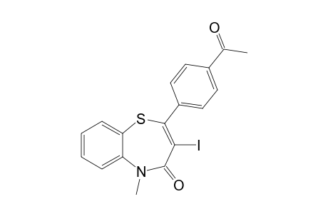 2-(4-Acetylphenyl)-3-iodo-5-methylbenzo[b][1,4]thiazepin-4(5H)-one