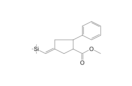 Cyclopentane-1-carboxylic acid, 2-phenyl-4-(trimethylsilyl)methylene-, methyl ester