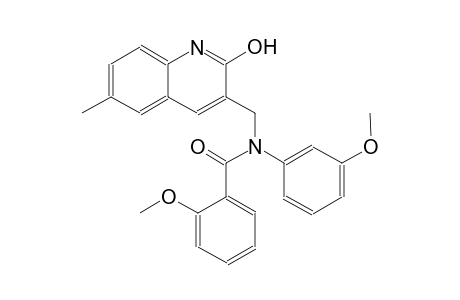 N-[(2-hydroxy-6-methyl-3-quinolinyl)methyl]-2-methoxy-N-(3-methoxyphenyl)benzamide