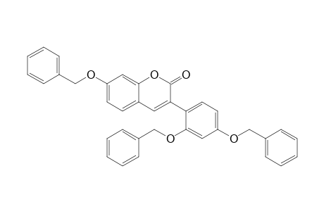 3-(2,4-Dibenzyloxyphenyl)-7-benzyloxy-2H-1-benzopyran-2-one