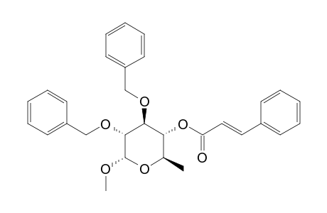 (E)-3-phenylacrylic acid [(2R,3R,4S,5R,6S)-4,5-bis(benzyloxy)-6-methoxy-2-methyl-tetrahydropyran-3-yl] ester