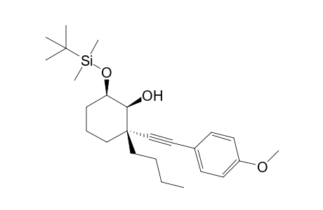 2-Butyl-6-((tert-Butyldimethylsilyl)oxy)-2-((4-methoxyphenyl)ethynyl)cyclohexanol