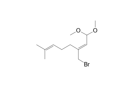(E)-1,1-Dimethoxy-7-methyl-3-bromomethylocta-2,6-diene