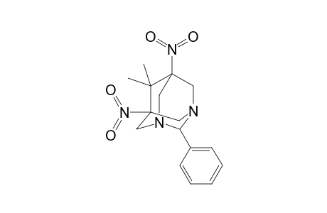 1,3-Diazaadamantane, 6,6-dimethyl-5,7-dinitro-2-phenyl-