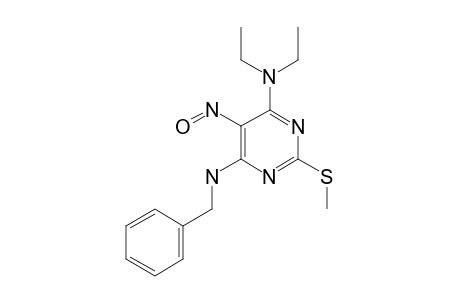 N(4)-BENZYL-N(6),N(6)-DIETHYL-2-METHYLTHIO-5-NITROSO-PYRIMIDINE-4,6-DIAMINE