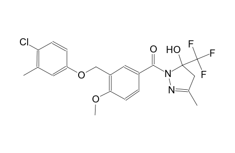 1-{3-[(4-chloro-3-methylphenoxy)methyl]-4-methoxybenzoyl}-3-methyl-5-(trifluoromethyl)-4,5-dihydro-1H-pyrazol-5-ol