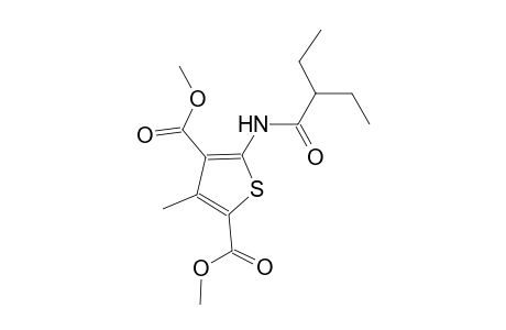 dimethyl 5-[(2-ethylbutanoyl)amino]-3-methyl-2,4-thiophenedicarboxylate