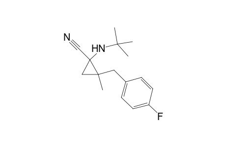 1-(t-Butylamino)-2-(4'-fluorobenzyl)-2-methylcycloproane-1-carbonitrile