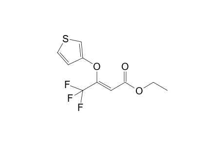 (Z)-ethyl 4,4,4-trifluoro-3-(thiophen-3-yloxy)but-2-enoate