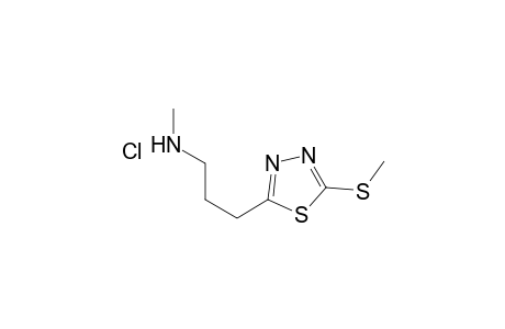 5-Thiomethyl-2-(.omega.-N-methylaminopropyl)-1,3,4-thiadiazole hydrochloride
