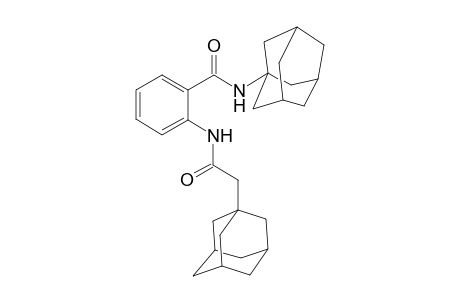 Tricyclo[3.3.1.1(3,7)]decane-1-acetamide, N-[2-[(tricyclo[3.3.1.1(3,7)]dec-1-ylamino)carbonyl]phenyl]-