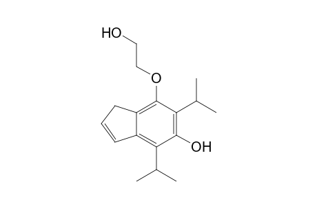 7-(2-Hydroxyethoxy)-4,6-bis(methylethyl)inden-5-ol