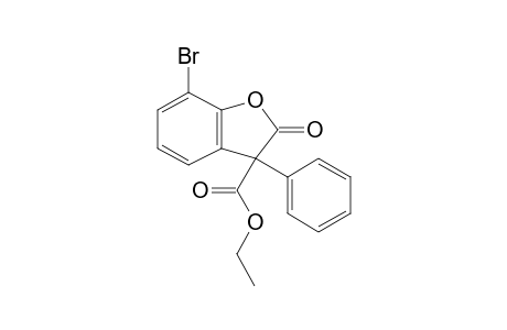 7-Bromo-2-keto-3-phenyl-coumaran-3-carboxylic acid ethyl ester