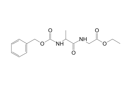 N-(N-carboxy-DL-alanyl)glycine, N-benzyl ethyl ester