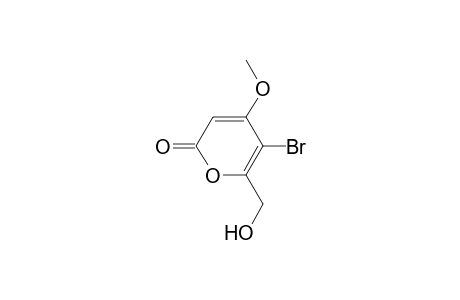 5-Bromanyl-6-(hydroxymethyl)-4-methoxy-pyran-2-one