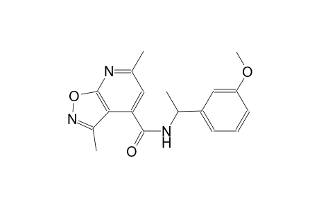 isoxazolo[5,4-b]pyridine-4-carboxamide, N-[1-(3-methoxyphenyl)ethyl]-3,6-dimethyl-